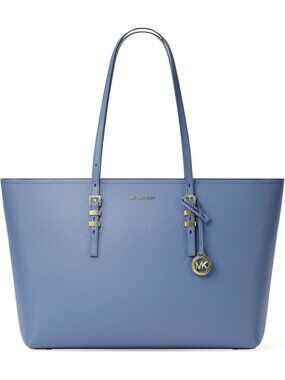 Women’s Gold-tone Hardware/Pebble Leather/French Blue  Imported Large Quinn Top-